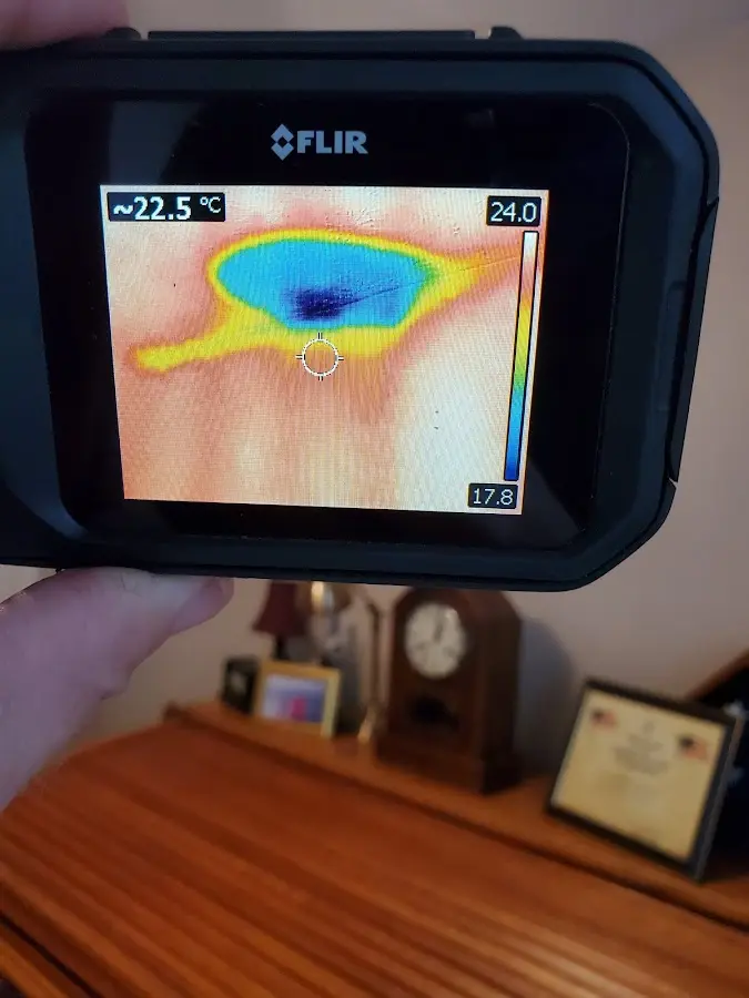 Thermal imaging inspection for water damage in Porter